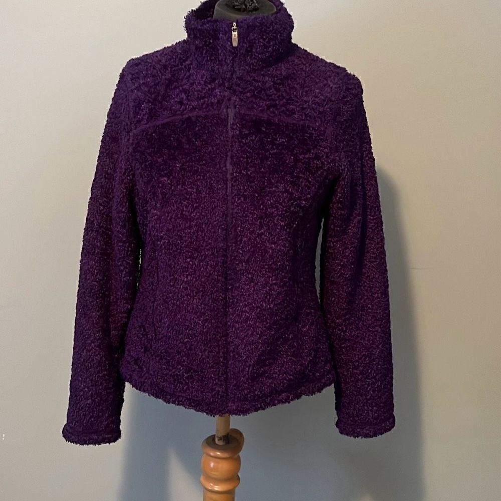 L. L. Bean Women's Full Zipper Teddy Mock Neck Jacket